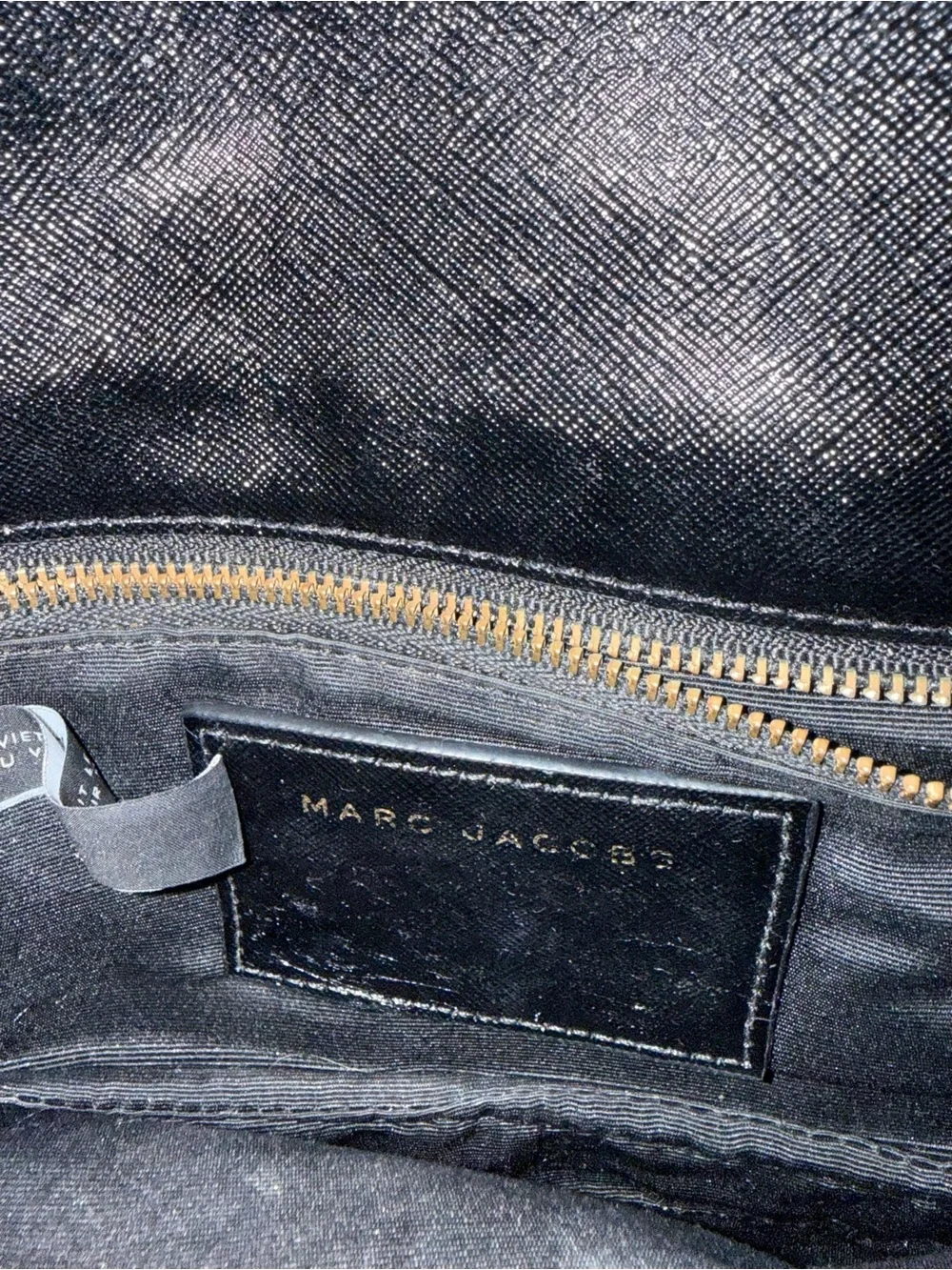 Marc Jacobs Black Leather Crossbody Shoulder Bag